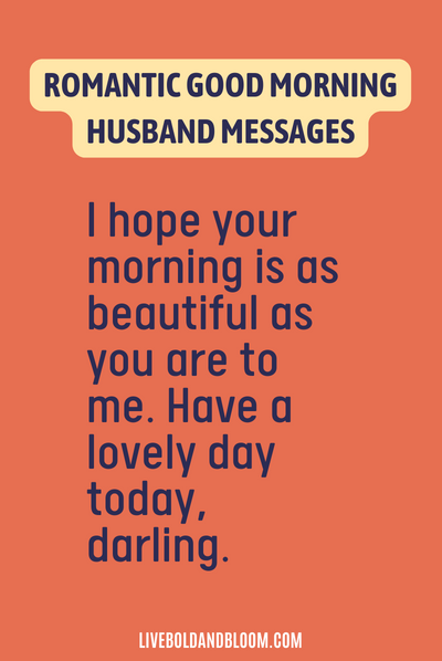 103 Godmorgen-beskeder til min mand
