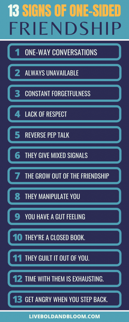 13 señales de una amistad unilateral