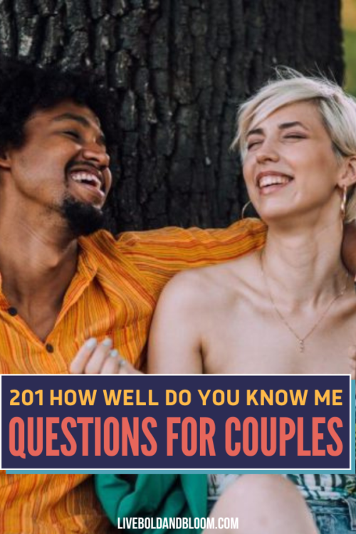 201 Spørgsmål til par om, hvor godt du kender mig, til par